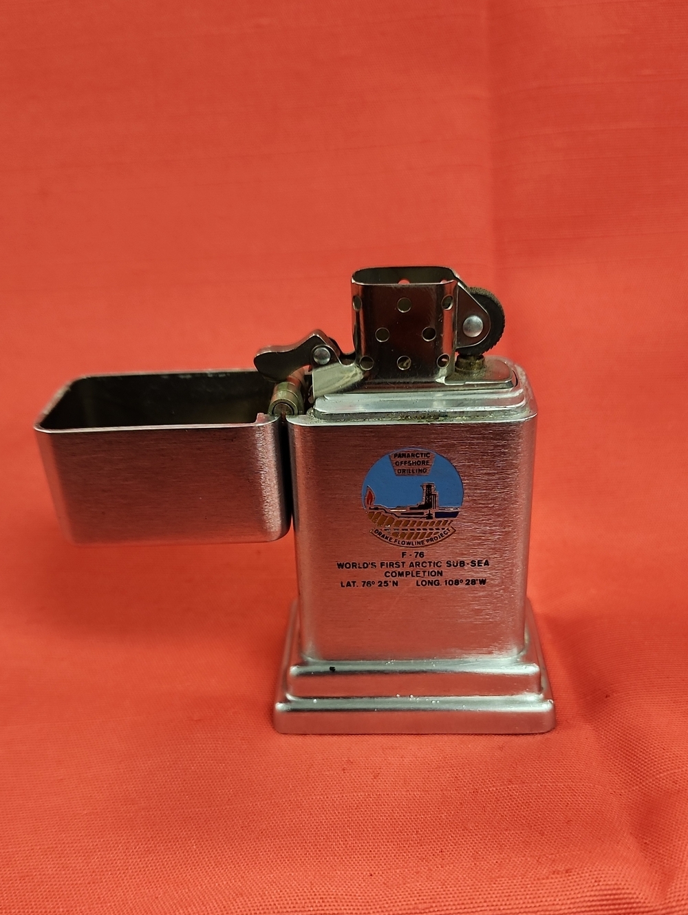 Vintage 1960s Zippo Barcroft Table Lite - Silver